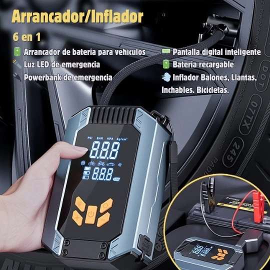 Arrancador/Inflador 2025 6 en 1 + Regalo(Por Esta semana)