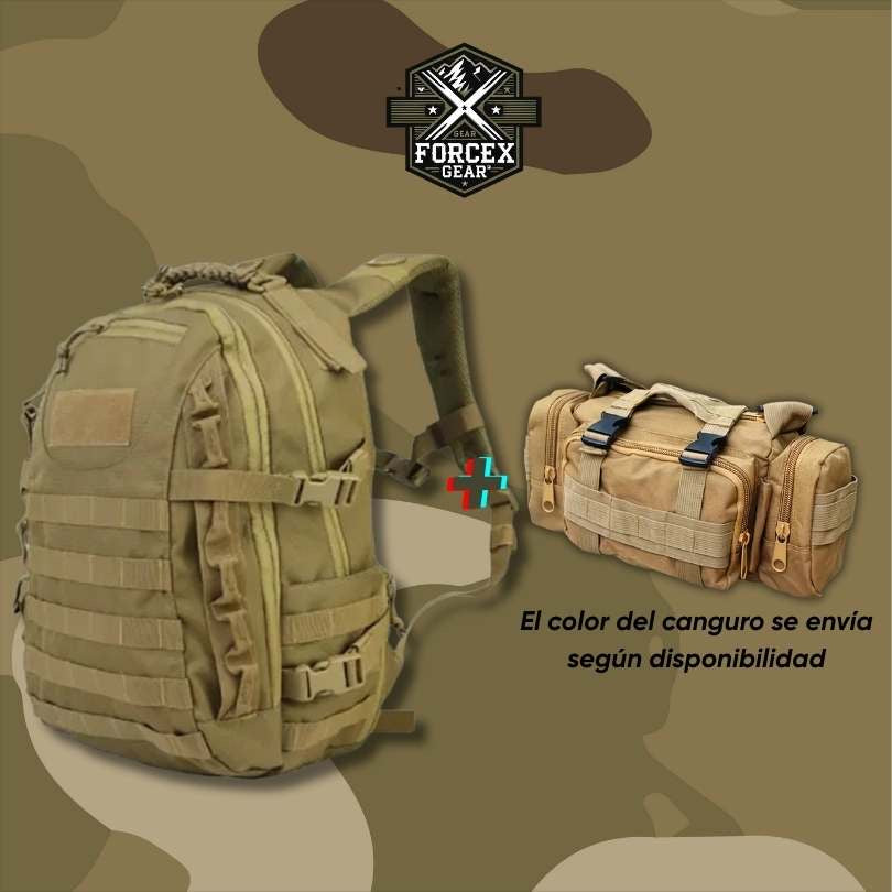 Maleta FORCE X GEAR® 45L, Últimas con Canguro Táctico GRATIS