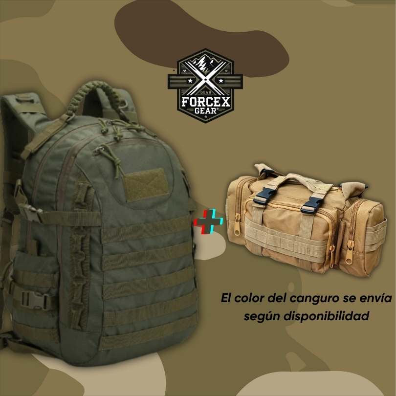 Maleta FORCE X GEAR® 45L, Últimas con Canguro Táctico GRATIS