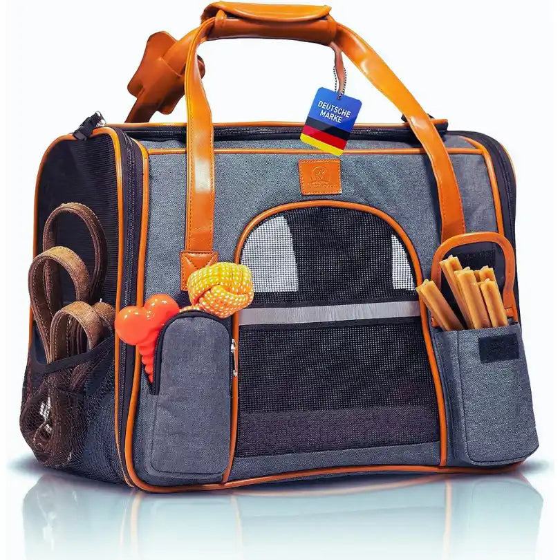 Maleta mascotas Tirehood® Alemana + 2 Regalos