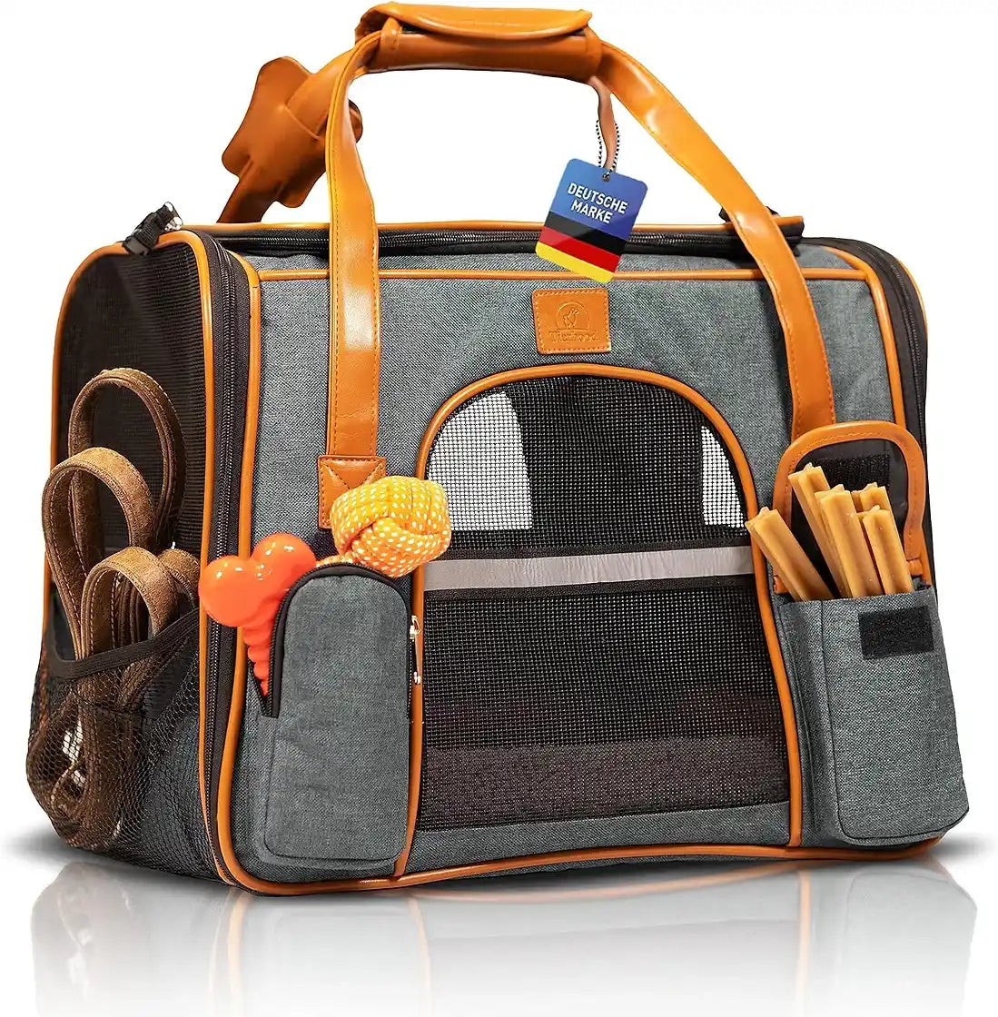 Maleta mascotas Tirehood® Alemana + 2 Regalos