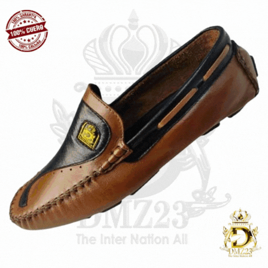 Mocasin 100% CUERO ARTESANAL DMZ 23®+PERFUME