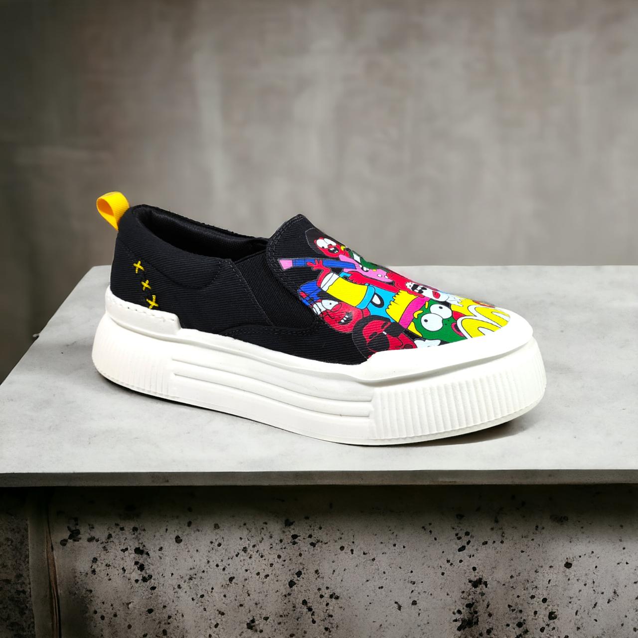 Mocasin Confort 100% Cuero/ Tennis Graffiti
