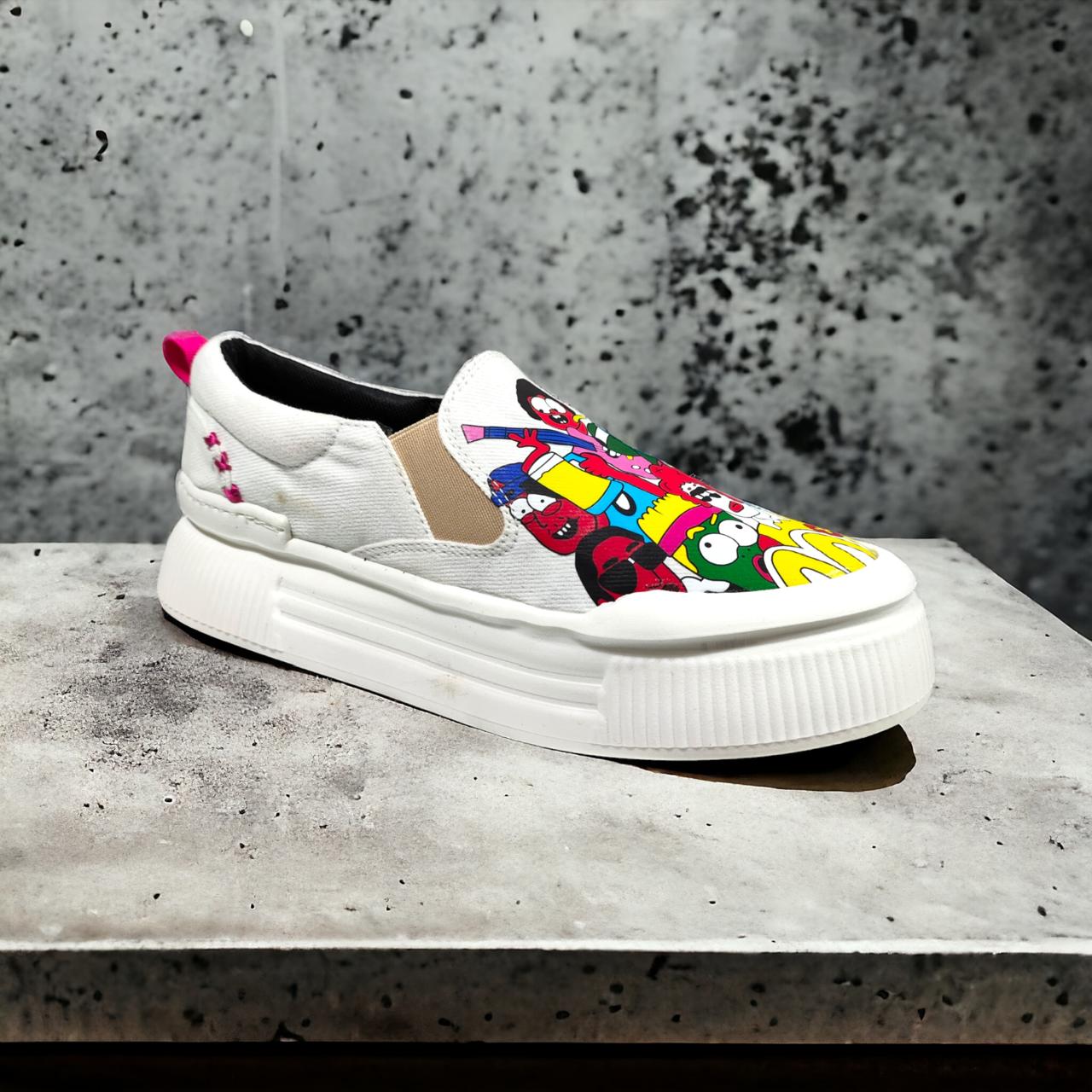 Mocasin Confort 100% Cuero/ Tennis Graffiti