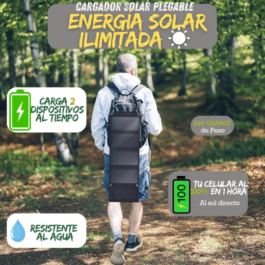 SolarPack Pro: Cargado Solar Plegable+ Regalo