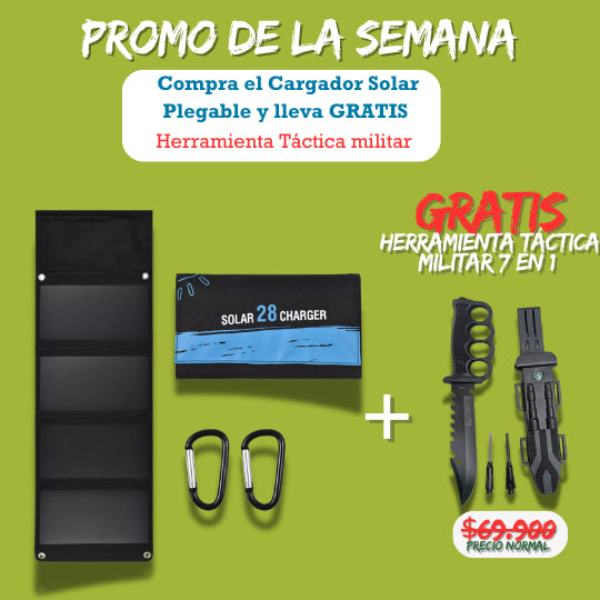 SolarPack Pro: Cargado Solar Plegable+ Regalo