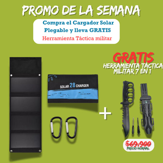SolarPack Pro: Cargado Solar Plegable+ Regalo