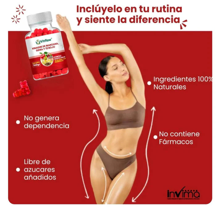 Gomitas de Vinagre de Manzana- Cambia tu cuerpo por completo 🍎