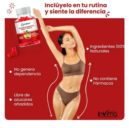Gomitas de Vinagre de Manzana- Cambia tu cuerpo por completo 🍎